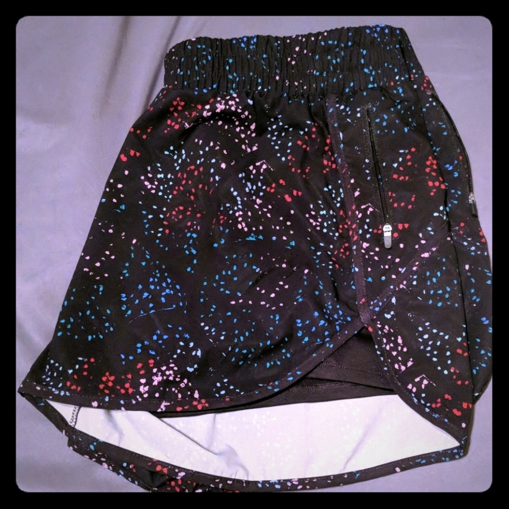 2 in 1 Colorful Athletic Shorts w Pockets